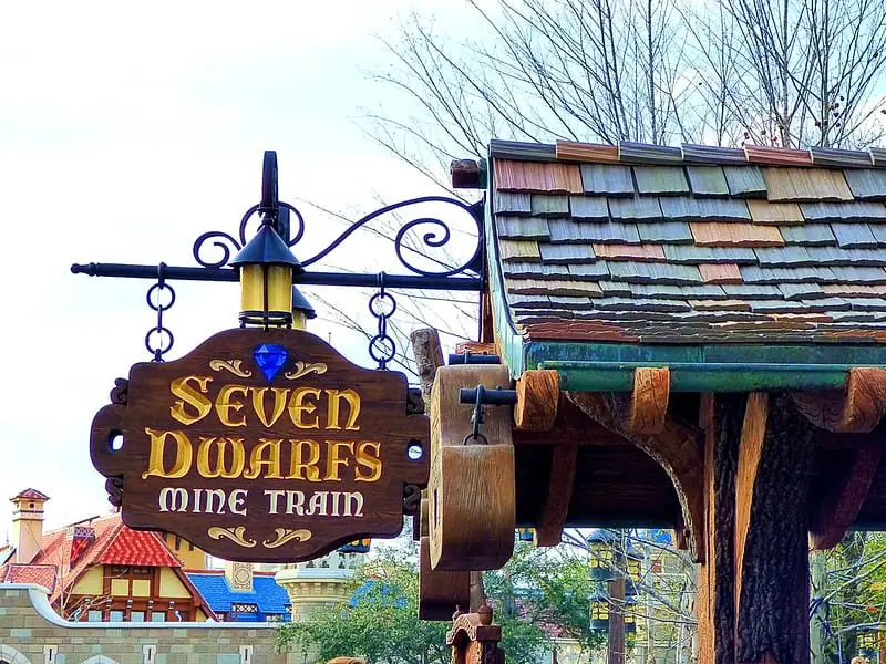 How scary is Seven Dwarfs Mine Train ride?  We'll find out today.