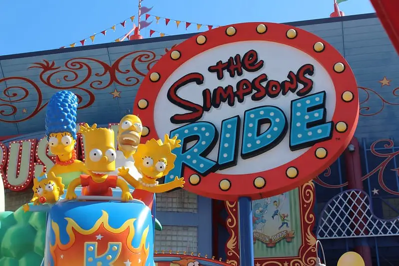 The Simpsons Ride at Universal Studios