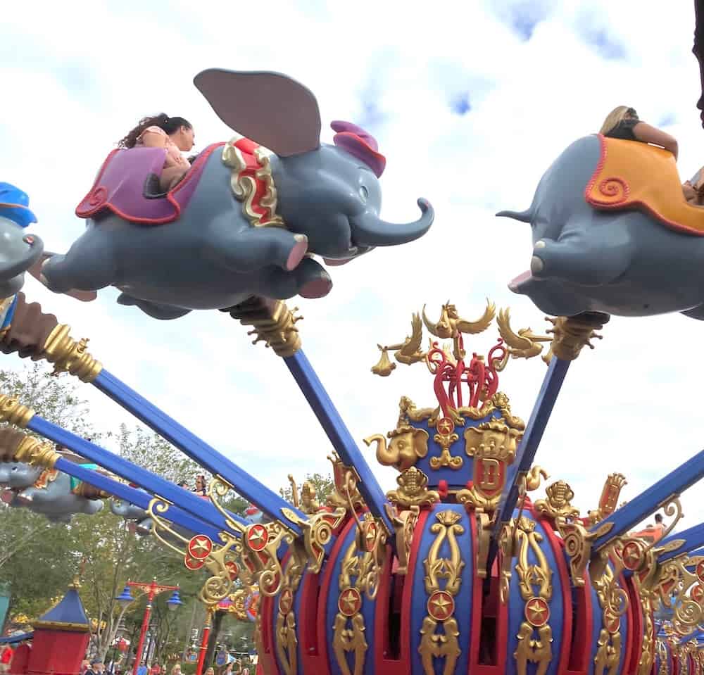 Dumbo at the Magic Kingdom.