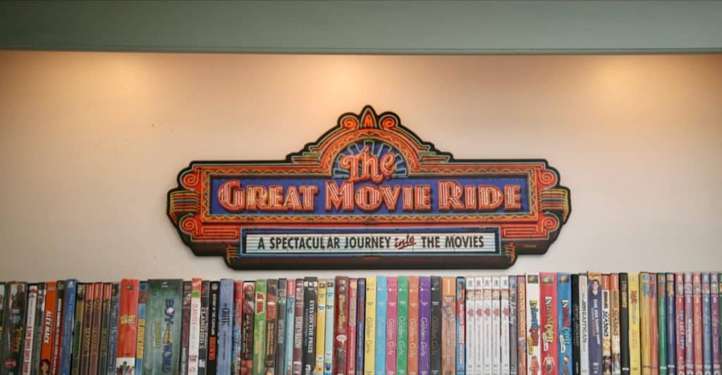 The Great Movie Ride Sign