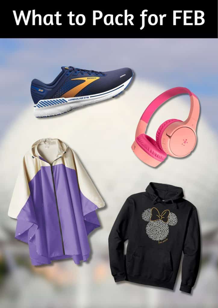 Here's a checklist for what to pack for Disney World in February